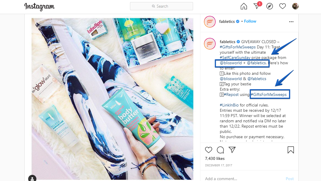 affiliate marketing on instagram example